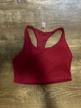 Ryderwear Wine Racerback Crop Sports Bra and Leggings Set